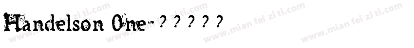 Handelson 0ne字体转换